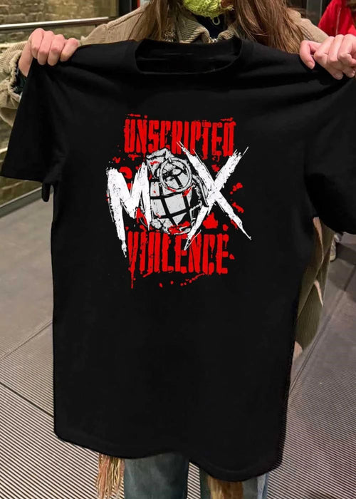 AEW Unscripted Violence Grenade Logo T-Shirt