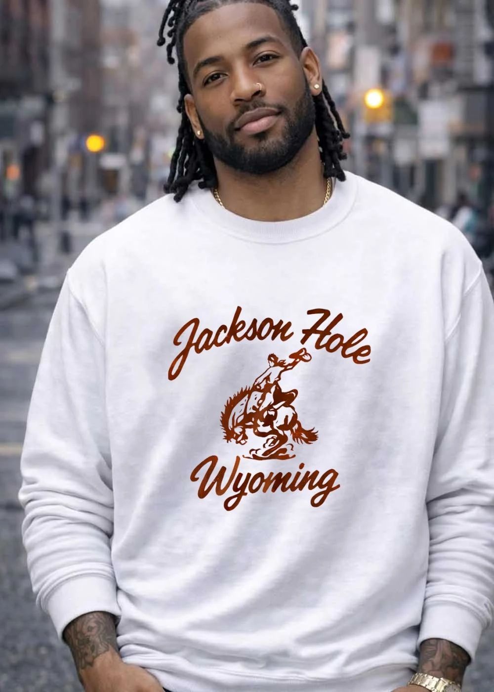 Jackson Hole Wyoming Cowboy Riding Horse shirt