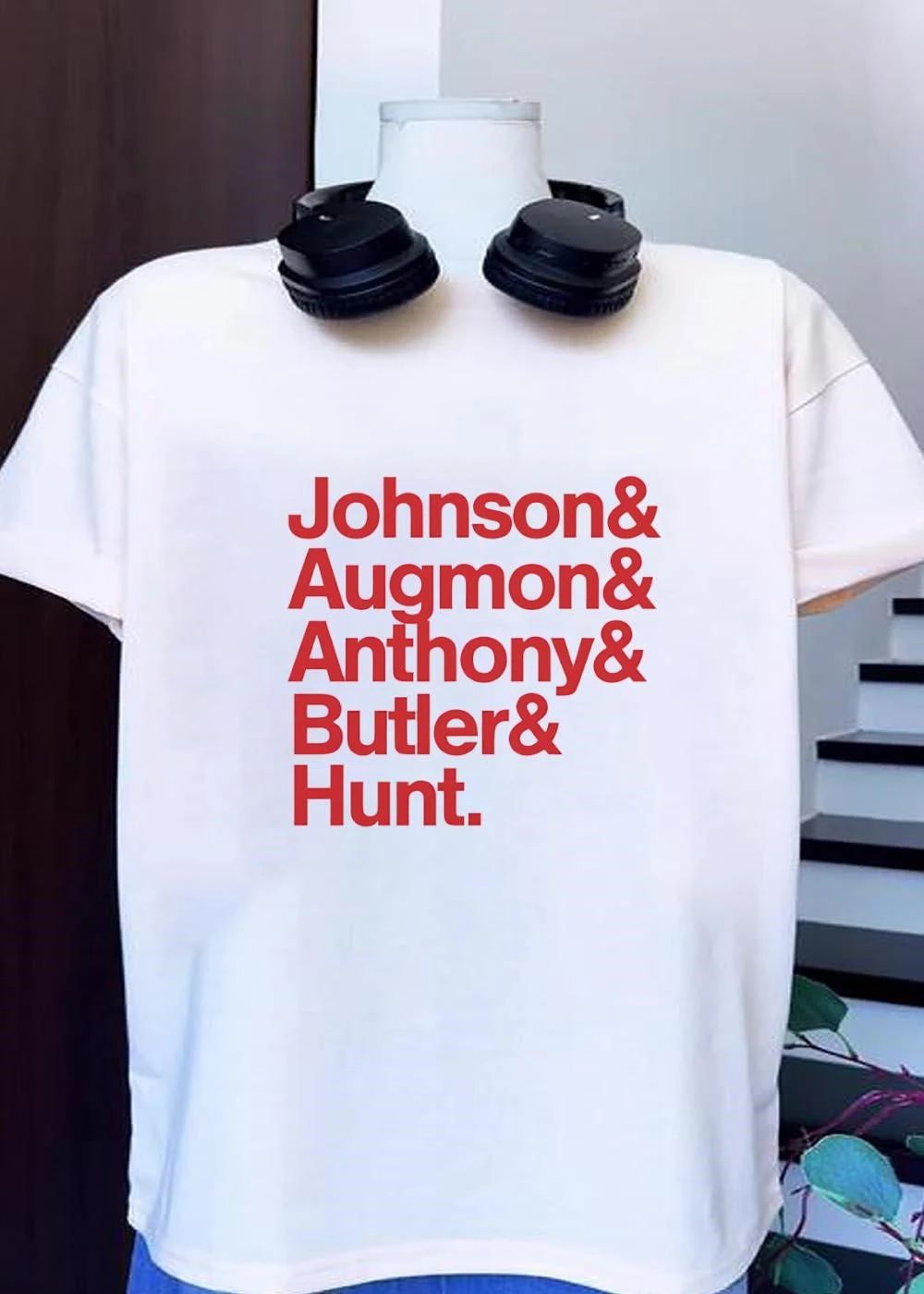 NBA Johnson & Augmon & Anthony & Butler & Hunt Team Shirt