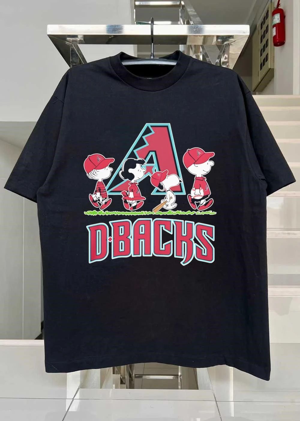 Peanuts Gang Playing Baseball D-BACKS Arizona Diamondbacks T-Shirt