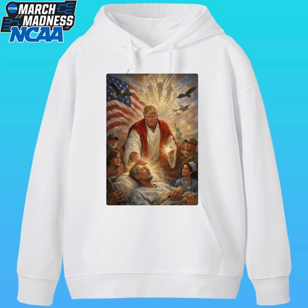 Pope Leo Xiv President Trump Jesus Christ Artwork 2026 Shirt