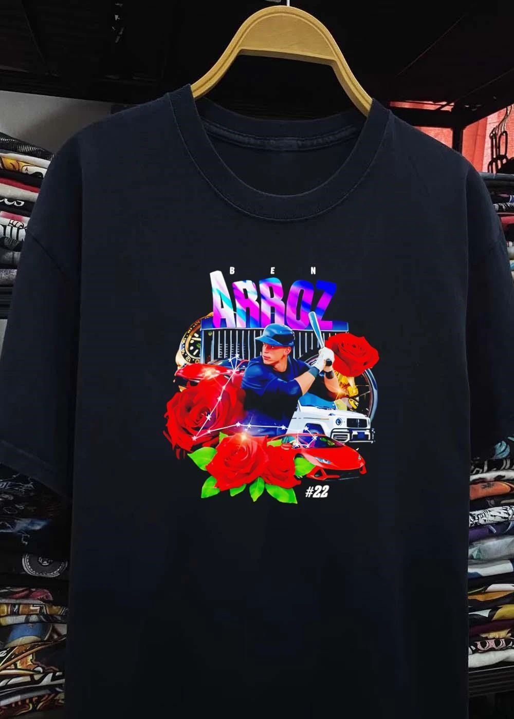 Ben Arroz #22 Players Baseball Roses Luxury Cars shirt