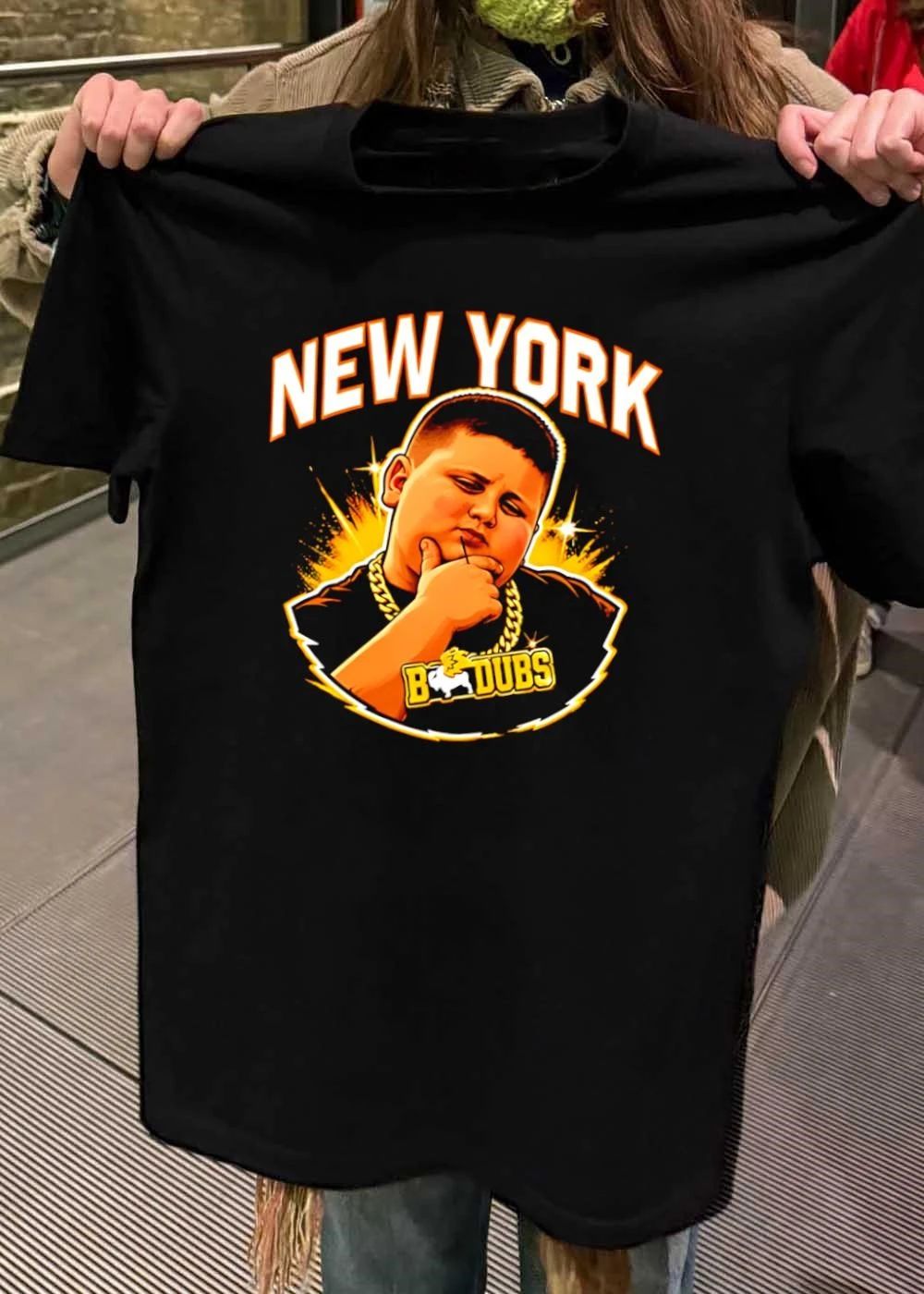 B Dubs New York Boy Thinking Gold Chain T-Shirt