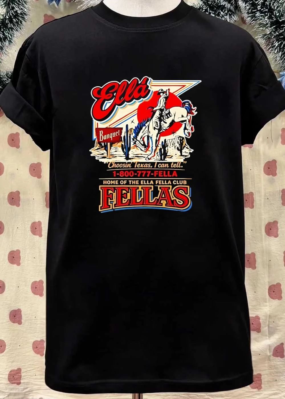 Ella Fellas Choosin’ Texas Rodeo Cowboy T-Shirt