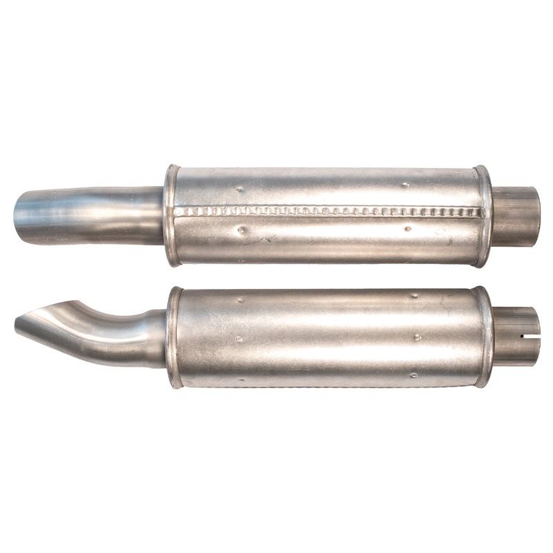 1969-72 Chevelle Tail Pipe Resonator Barrel Shape – 2-1/4″ Inlet, 2-1/4″ Outlet