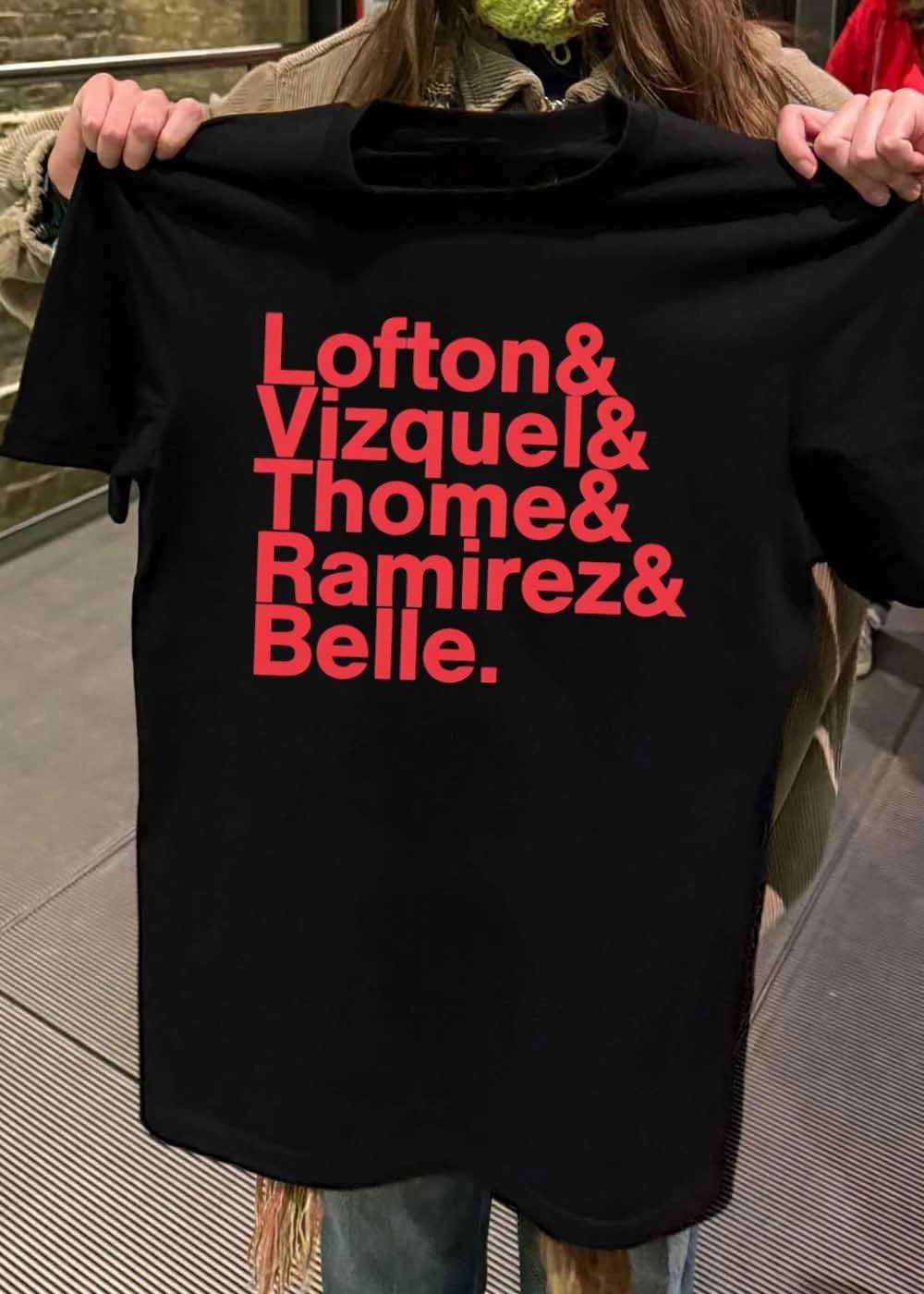 Cleveland Indians Fan Apparel Lofton Vizquel Thome Ramirez and Belle Shirt