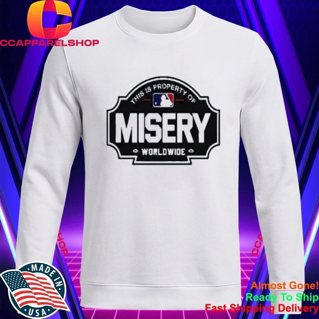 Property Of Misery Worldwide Baseball Logo Graphic Shirt