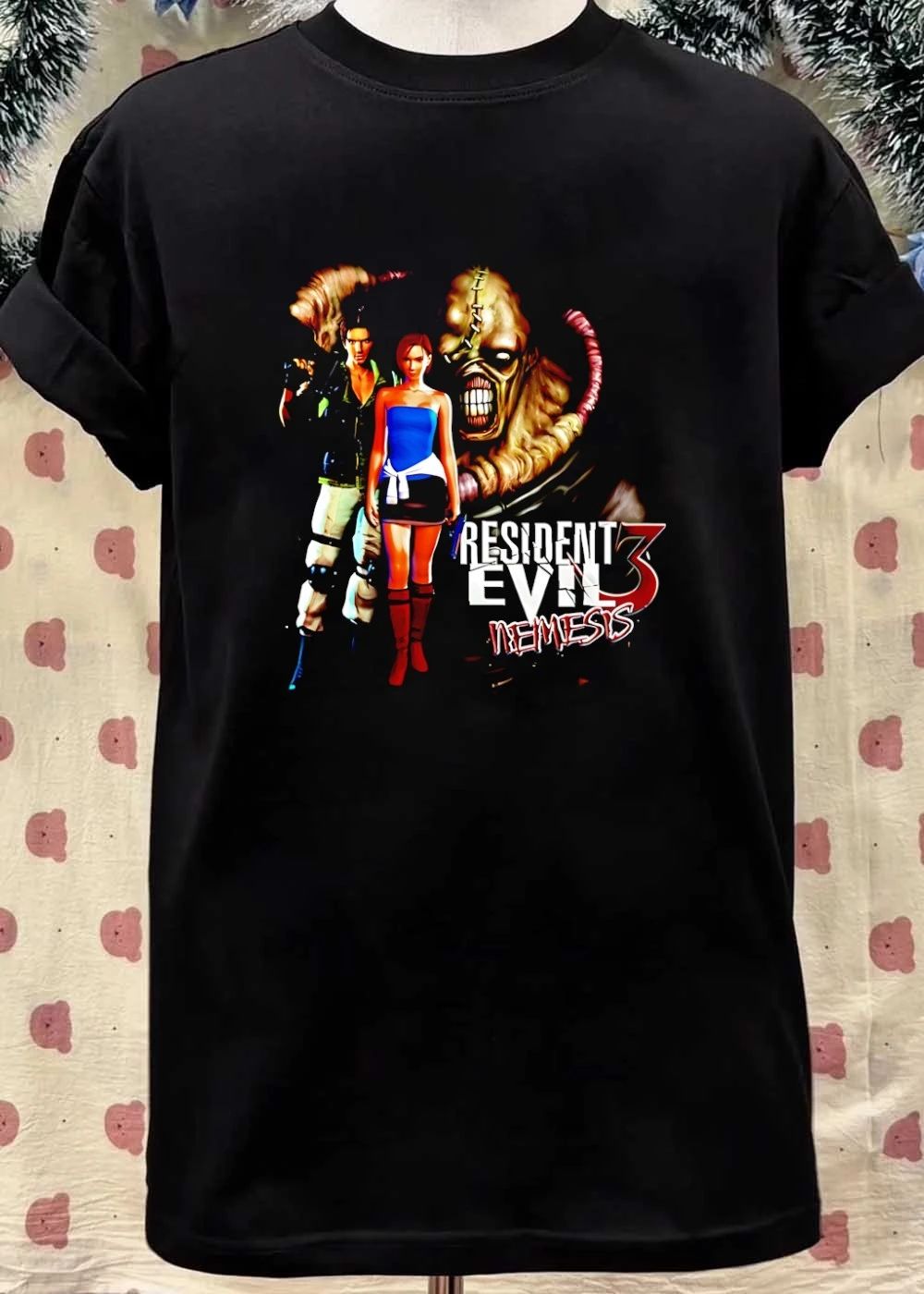 Resident Evil 3 Nemesis Jill Valentine and Carlos Oliveira game characters shirt