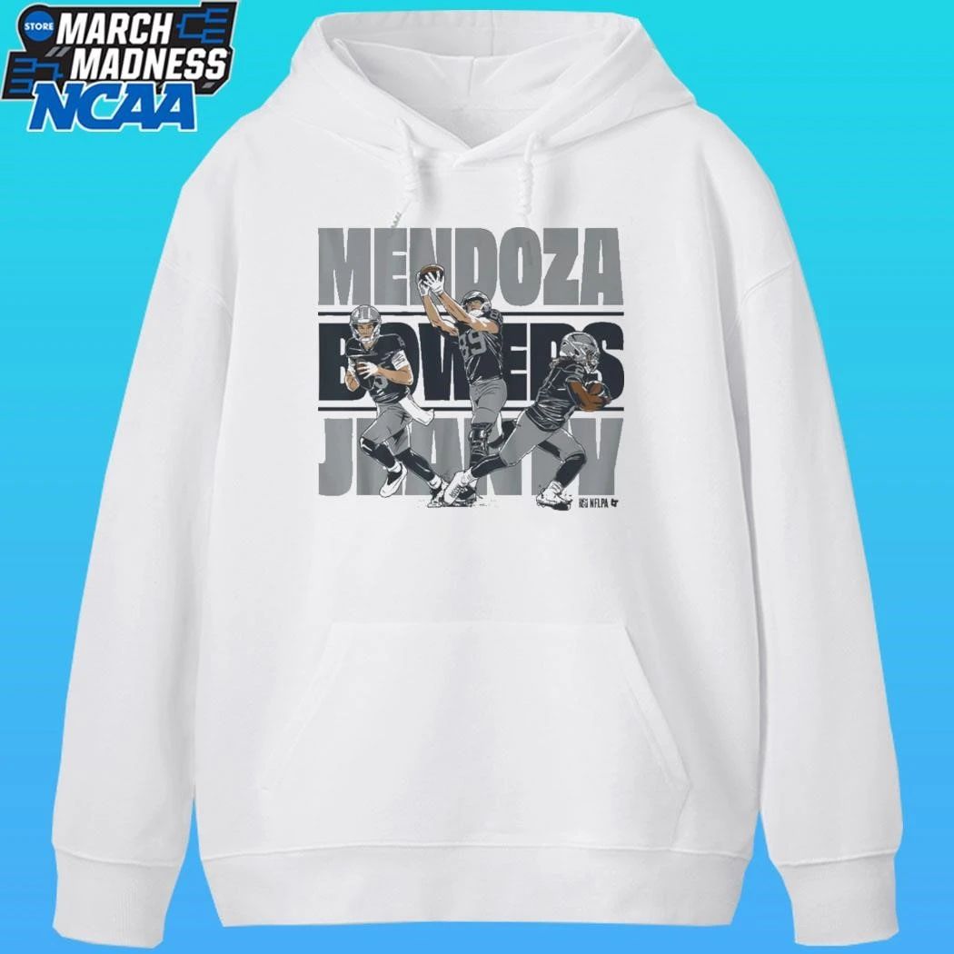 Fernando Mendoza Ashton Jeanty & Brock Bowers Las Vegas Trio Shirt