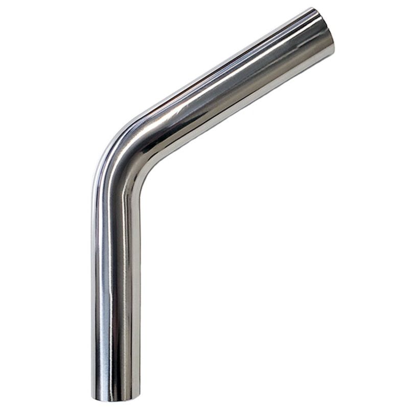 2.375″ 16ga 60 Mandrel Bend – (3.563″ CLR / 6.000″ Legs) – Polished OD – 304 Stainless