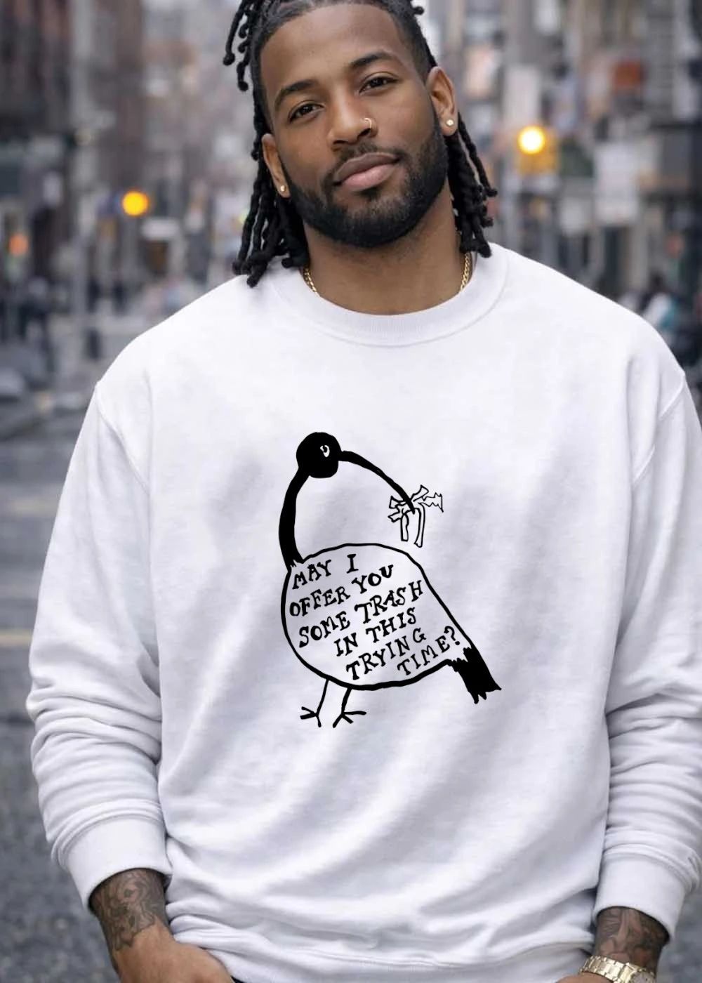 May I Offer You Some Trash In This Trying Time Bird shirt