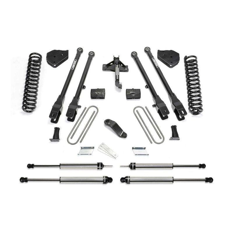 Fabtech 4″ 4 Link System w/Dirt Logic Shocks Kit for 2017-2024 Ford F250 Super Duty 4WD w/4″ lift