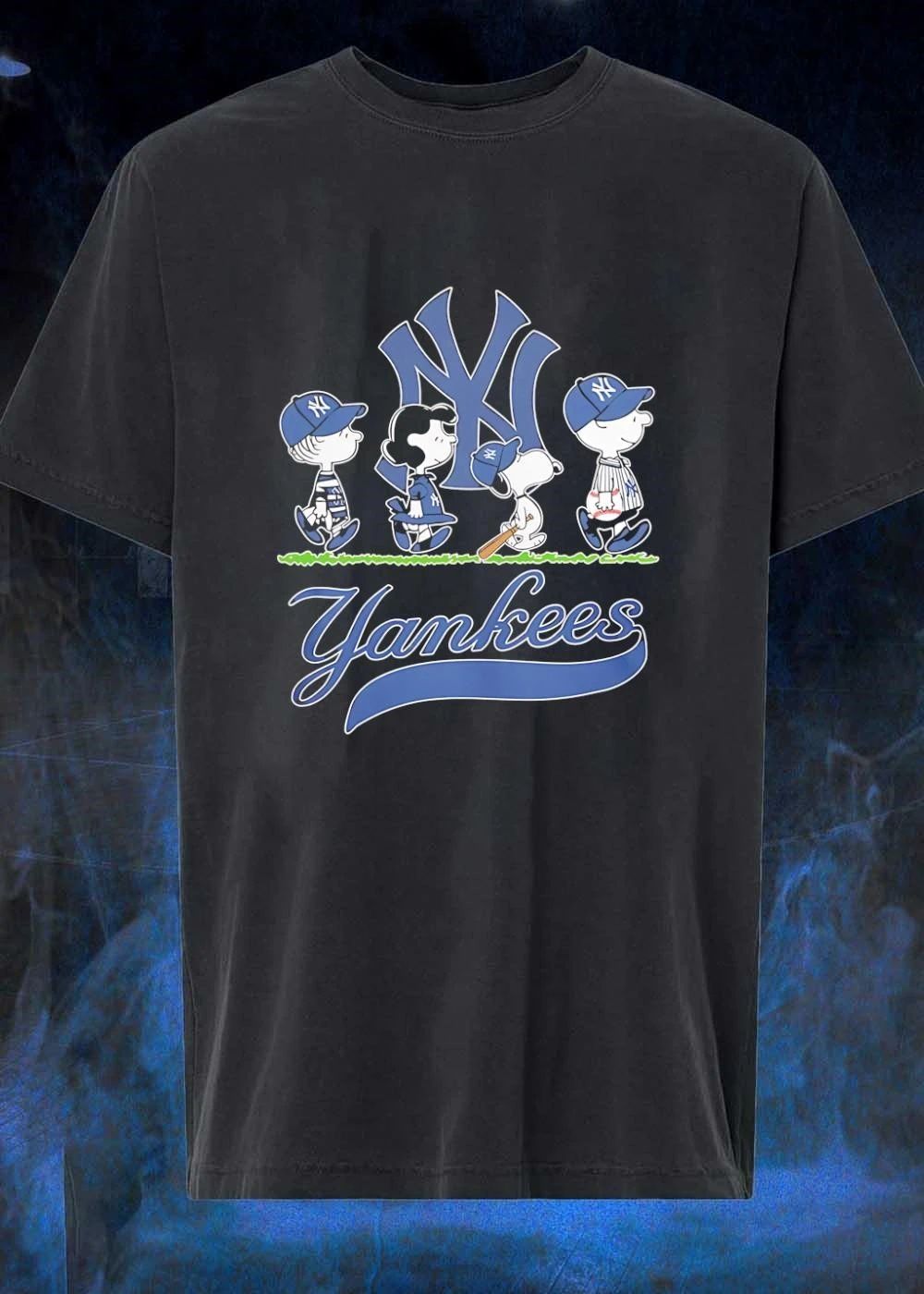 Peanuts Gang NY Yankees Baseball T-Shirt