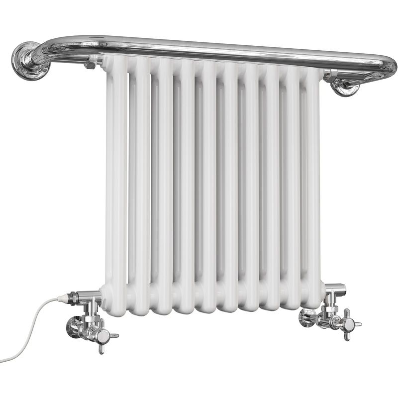 Aydon – Traditional Dual Fuel Towel Rail H491mm x W741mm Standard – Wall Mounted