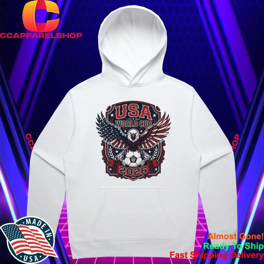 USA World Cup 2026 Soccer Fan Patriotic American Flag Shirt