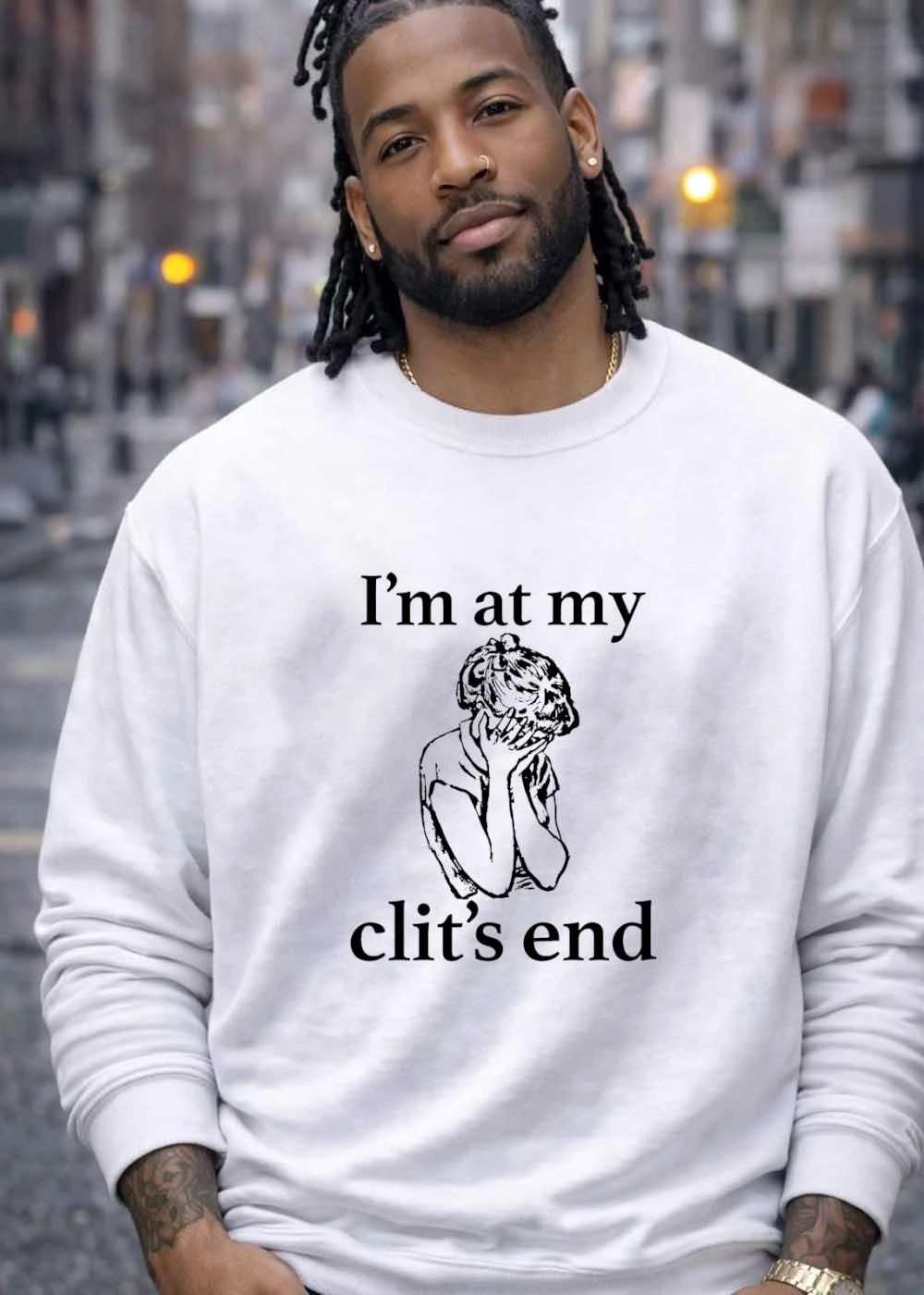 I’m at My Clit’s End Crying Girl T-Shirt