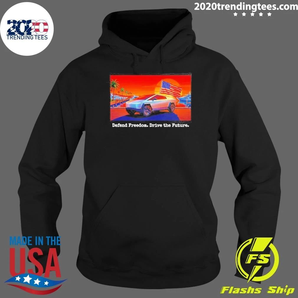 Tesla Cybertruck Defend Freedom Drive The Future Shirt