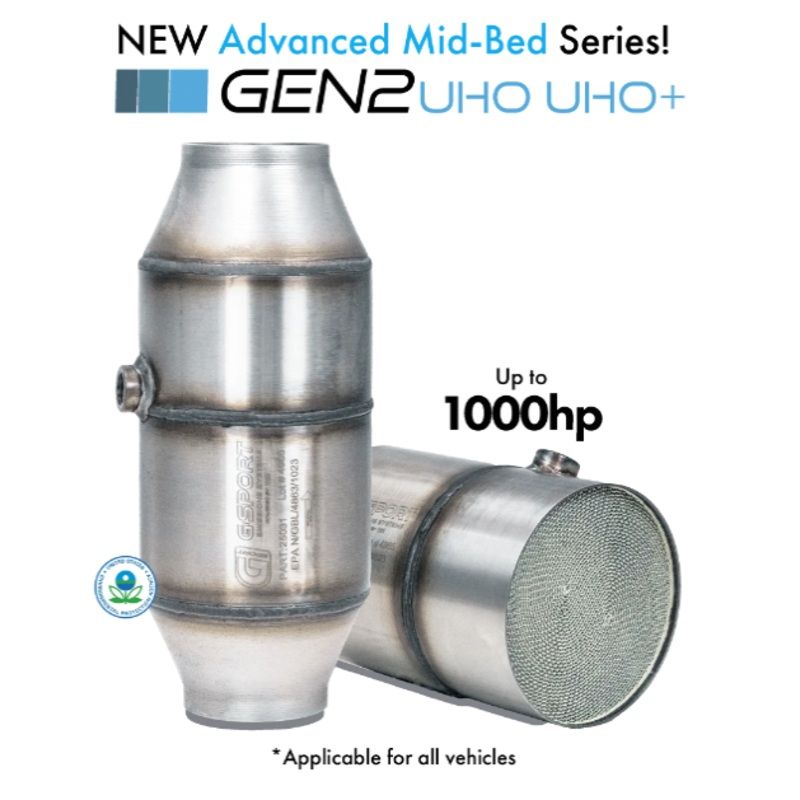 G-Sport Gen2 UHO EPA Compliant Catalytic Converter Core – 4.500″ Body x 7.000″ Long – Mid-Bed Series (24501)