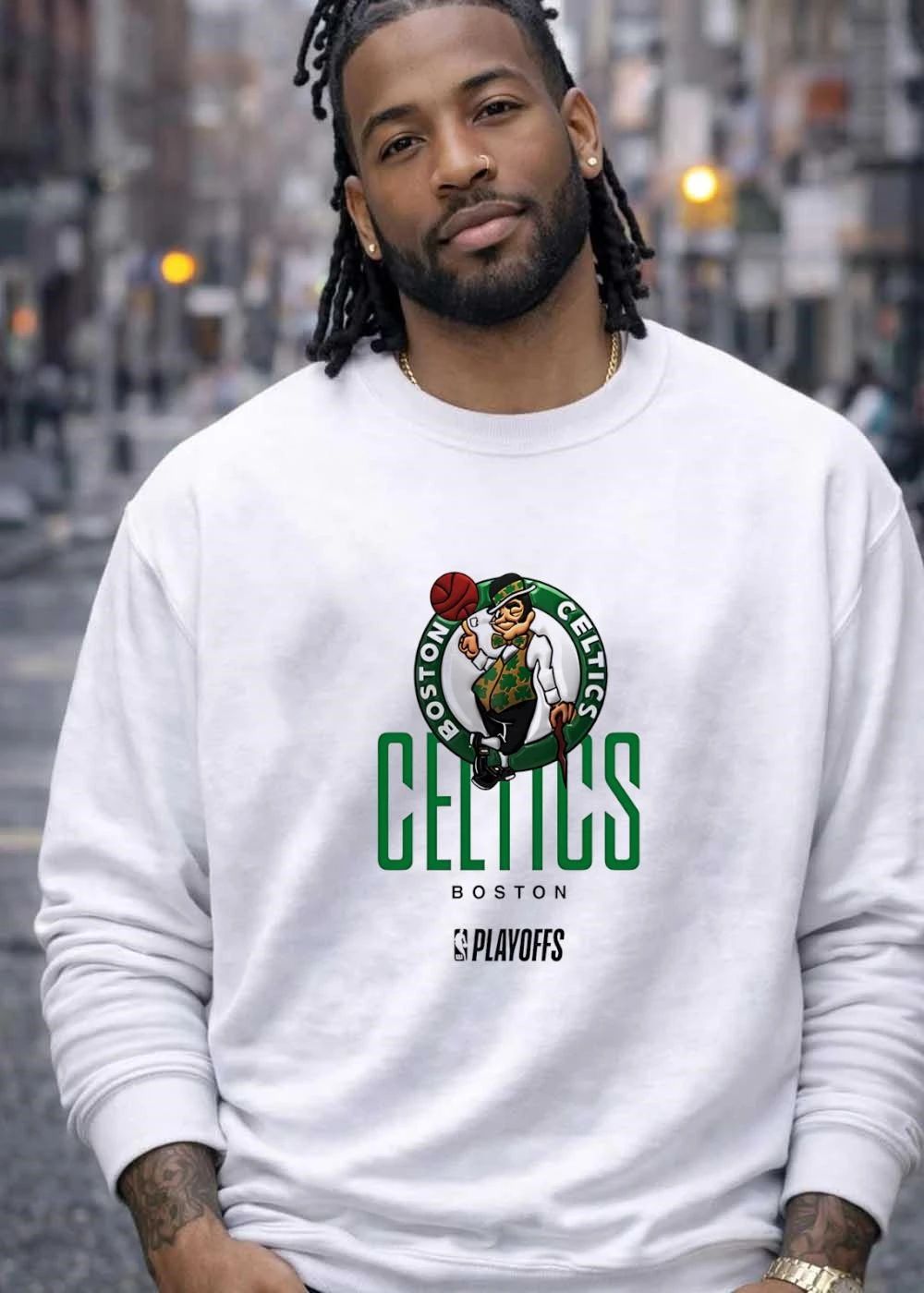 Boston Celtics Playoffs Official Logo T-Shirt