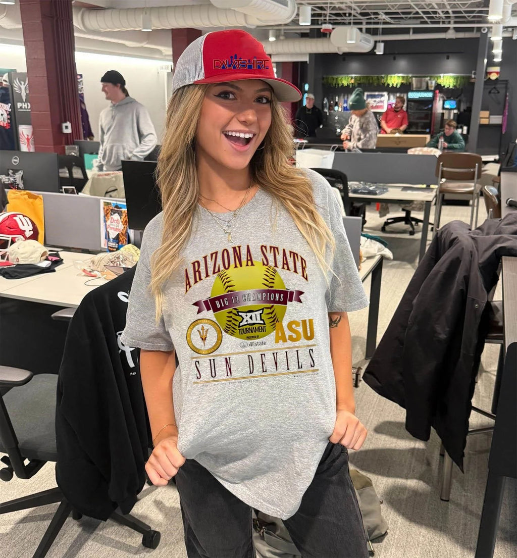 Arizona State Sun Devils 2026 Big 12 Softball Tournament Champions shirt
