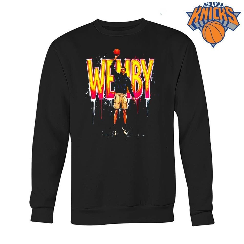Victor Wembanyama Wemby Basketball Graffiti Splatter San Antonio Basketball T Shirt
