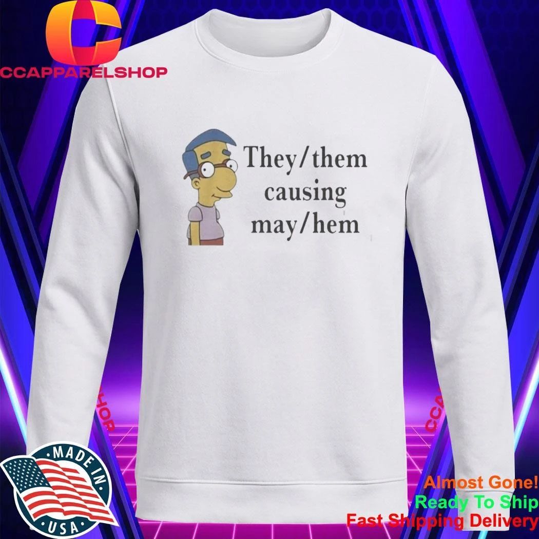 Veda Scott Milhouse Van Houten They Them Causing Mayhem Shirt