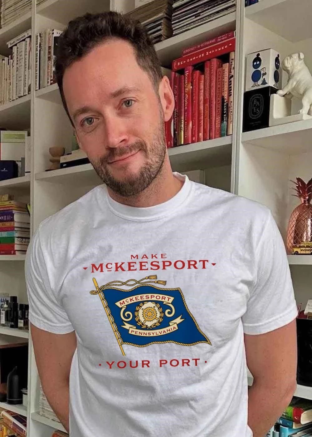 Make Mckeesport Your Port City Flag Pennsylvania Graphic T-Shirt