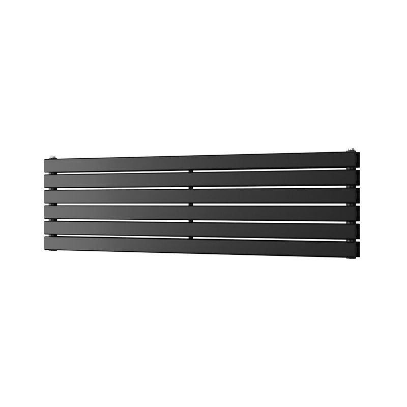 Typhoon Axis – Black Horizontal Radiator H408mm x W1400mm Double Panel