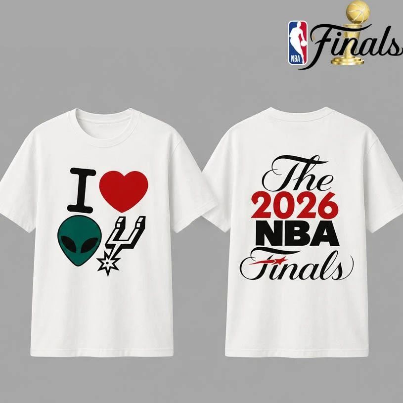 I LOVE ALIEN SPUR NBA FINALS 2026 TWO SIDED SHIRT
