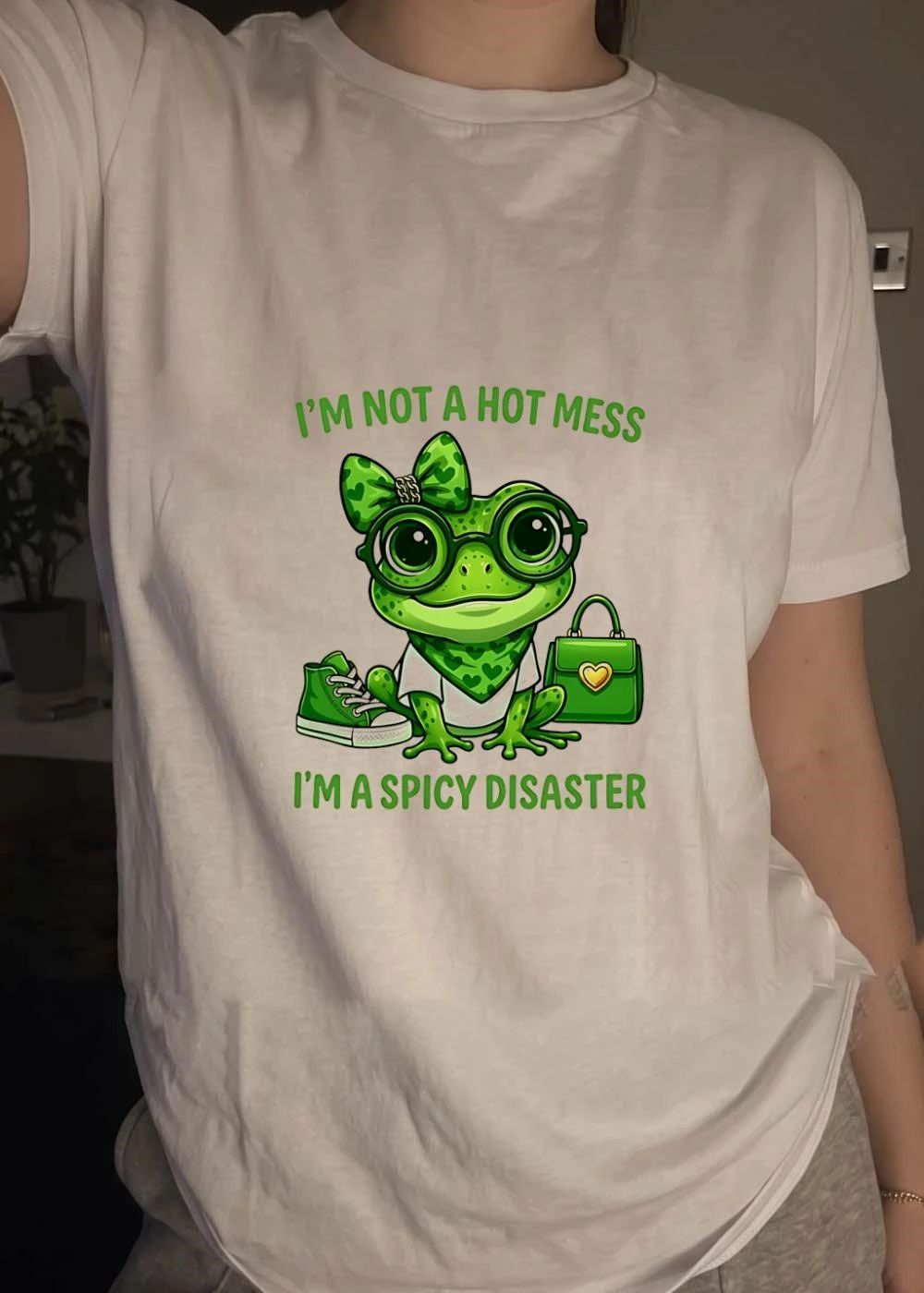 I’m Not A Hot Mess I’m A Spicy Disaster Frog shirt