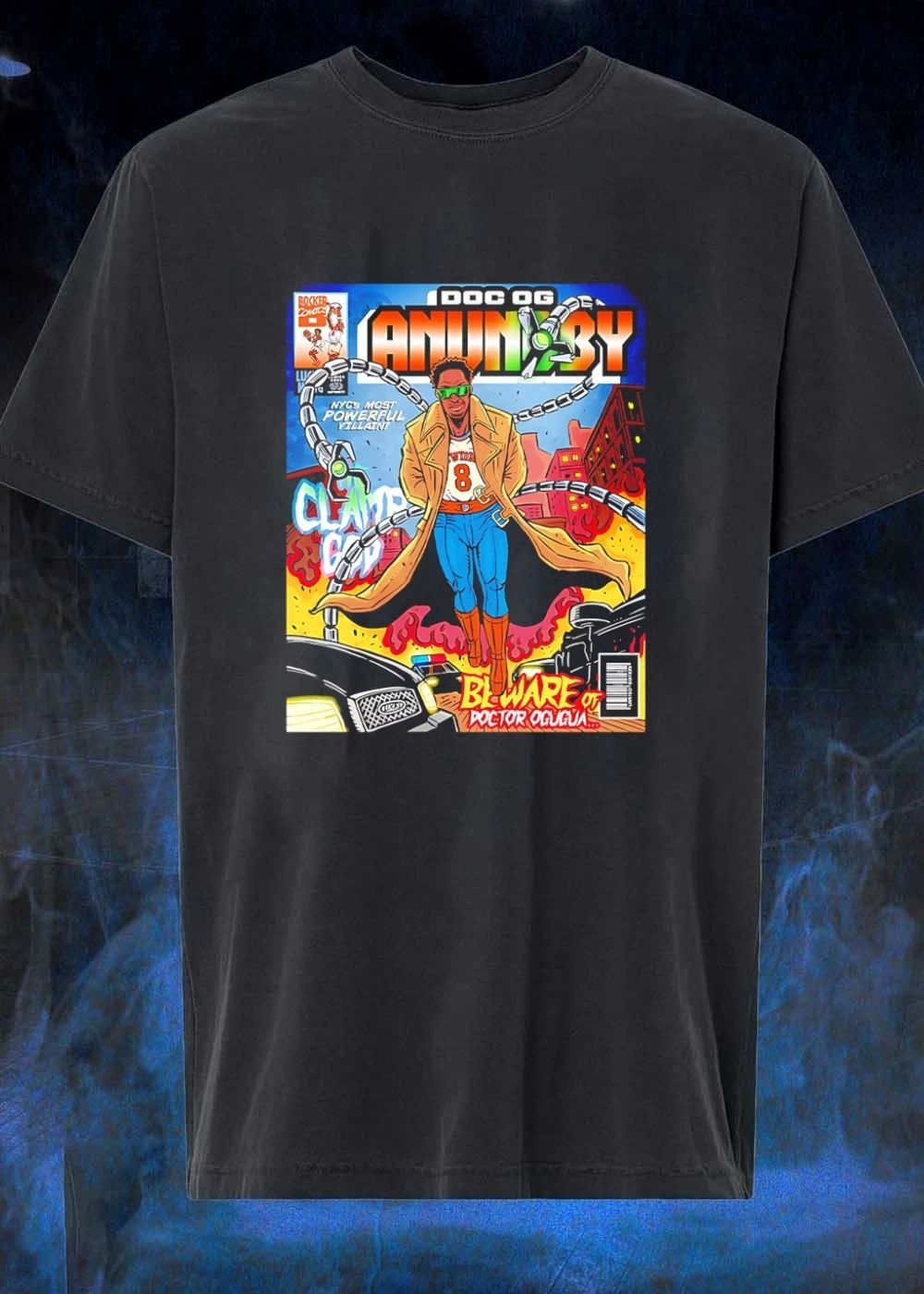 Bocker Comics Doc Og Anunoby Nyc Most Powerful Villain Beware of Doctor Ogugua Shirt