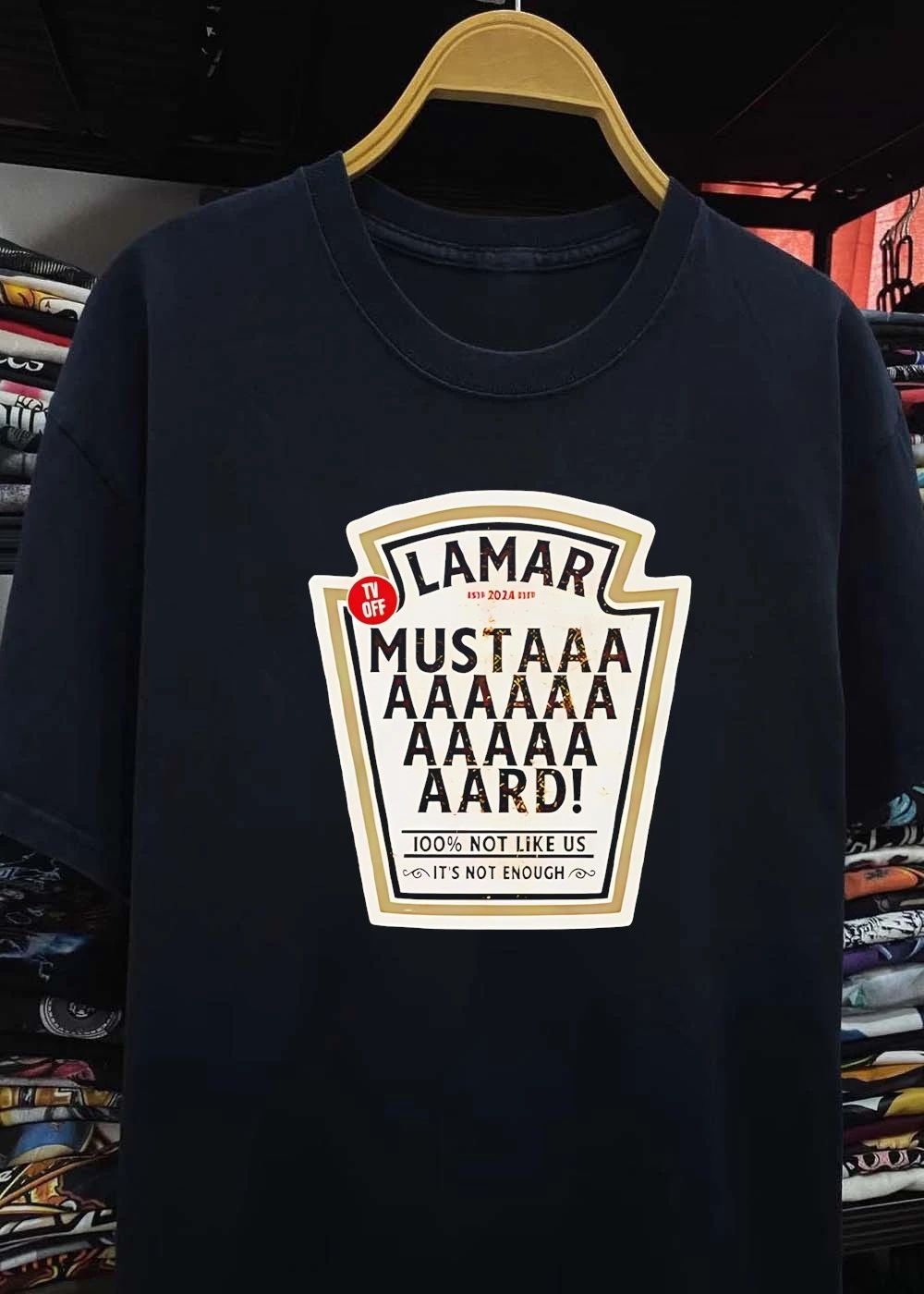 Kendrick Lamar Mustard Rapper Meme Inspired Graphic shirt