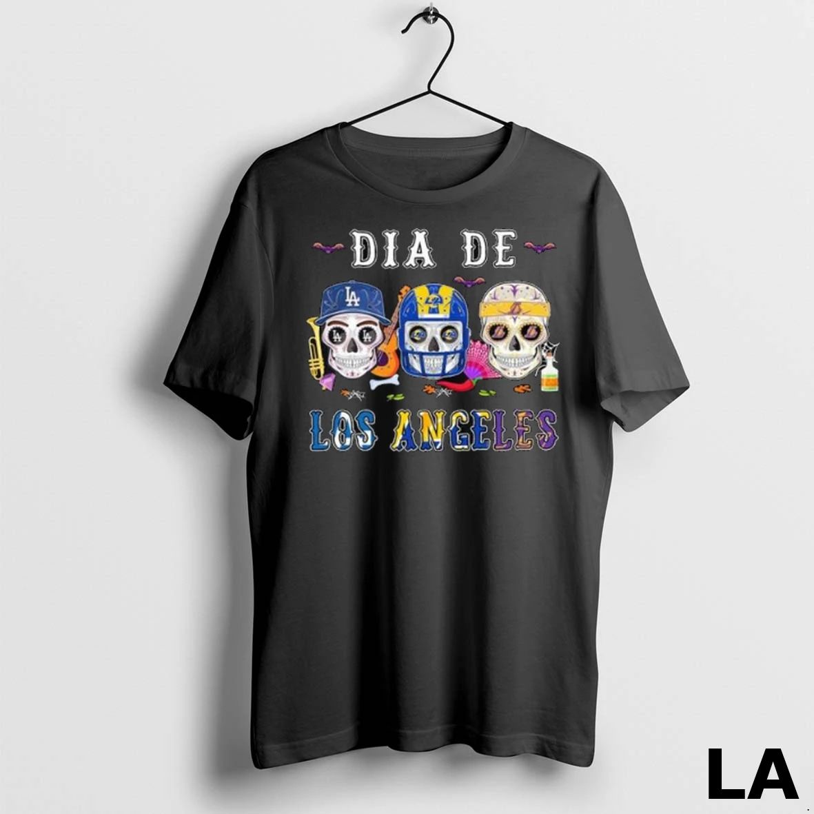 Original Dia De Los Angeles City Sports Sugar Skull 2025 Long Sleve