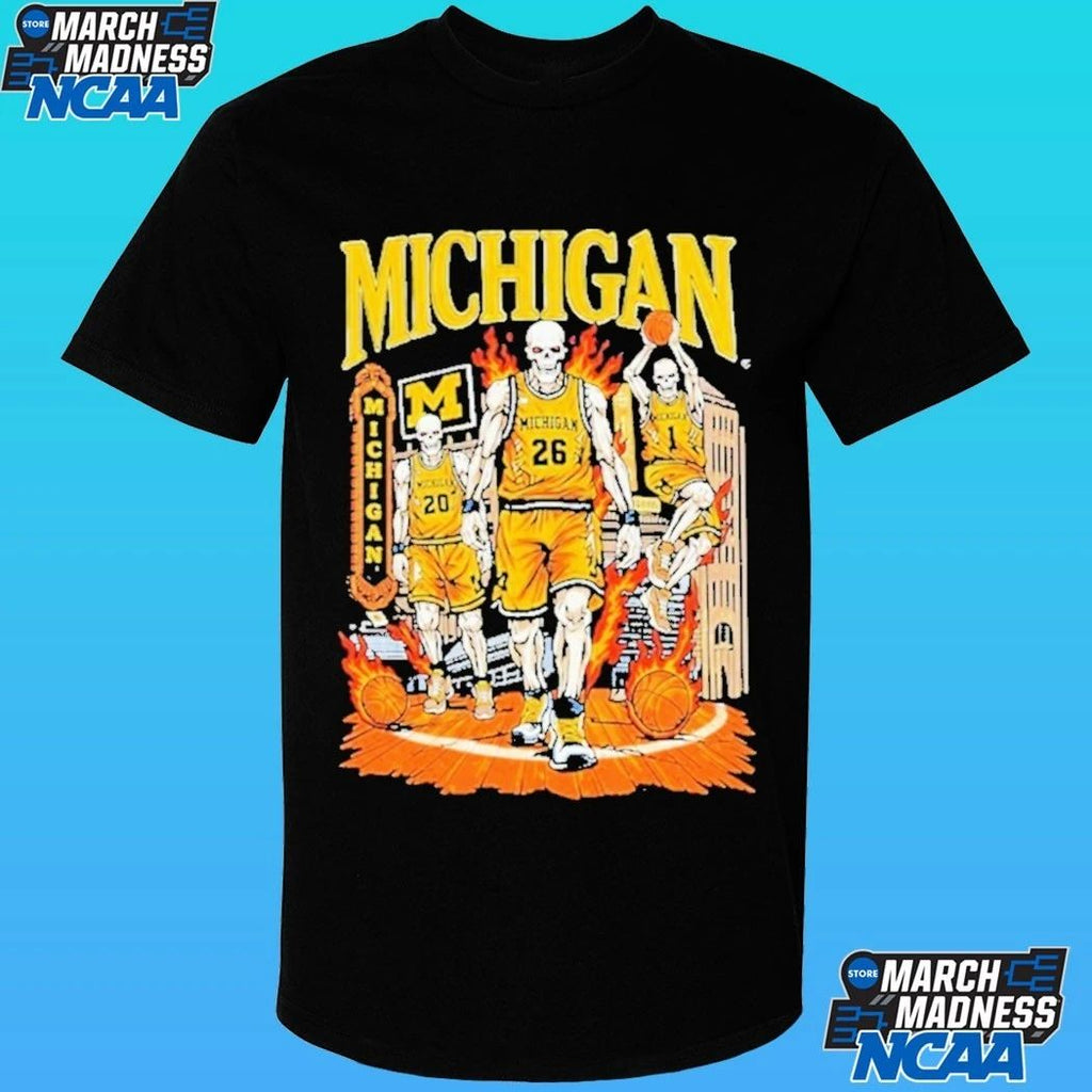 Michigan Wolverines X Sana Detroit Skelly Shirt
