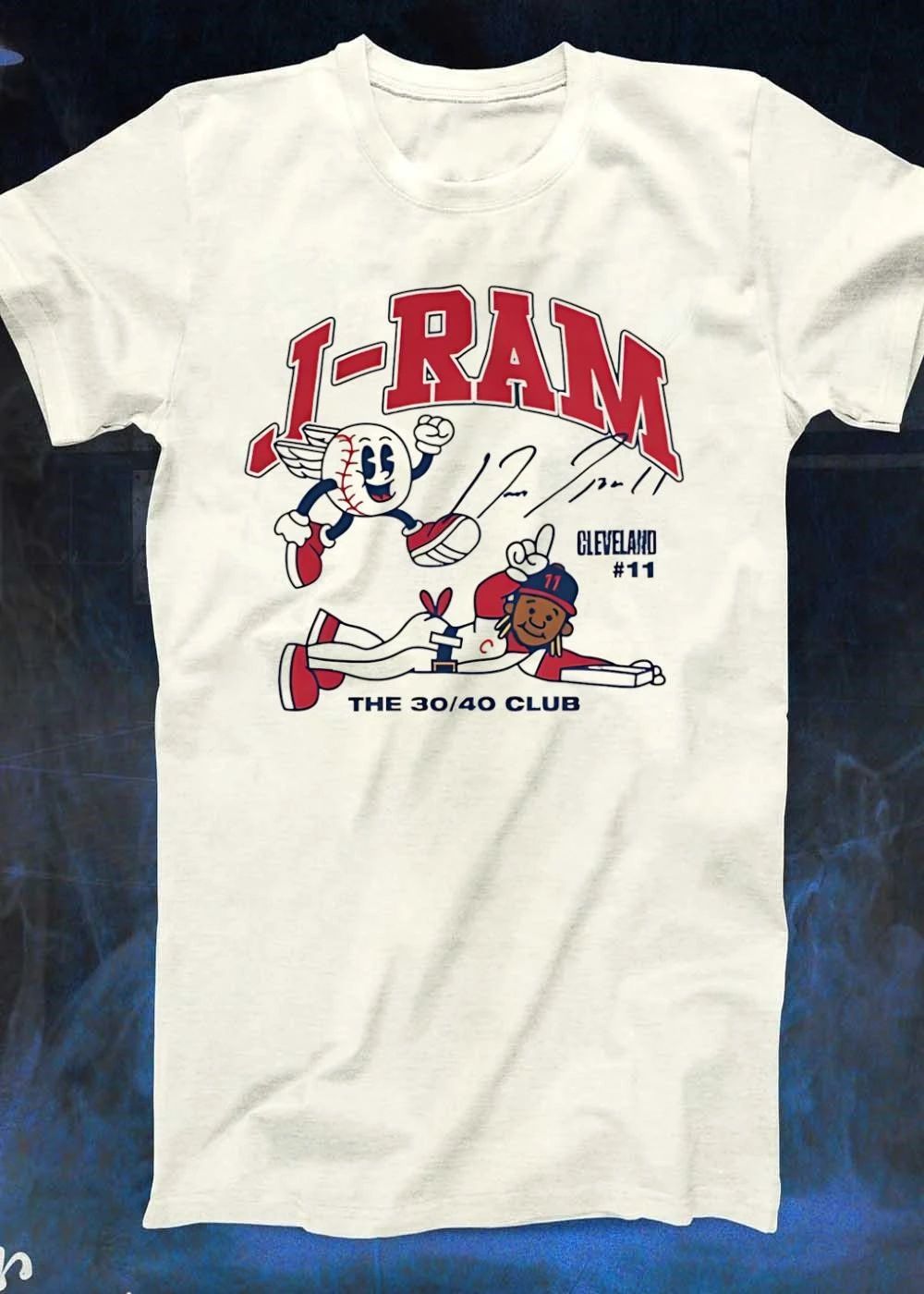 José Ramírez Cleveland Guardians MLB I RAM Cleveland 11 the 30 40 club shirt