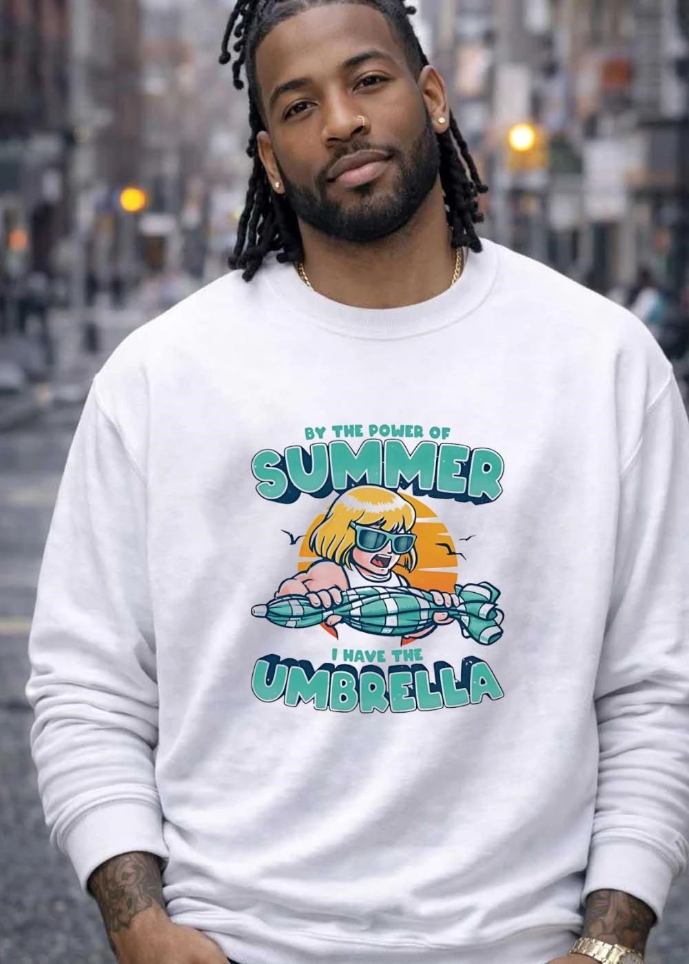 He-Man Masters of the Universe by the power of Summer I have the umbrella shirt