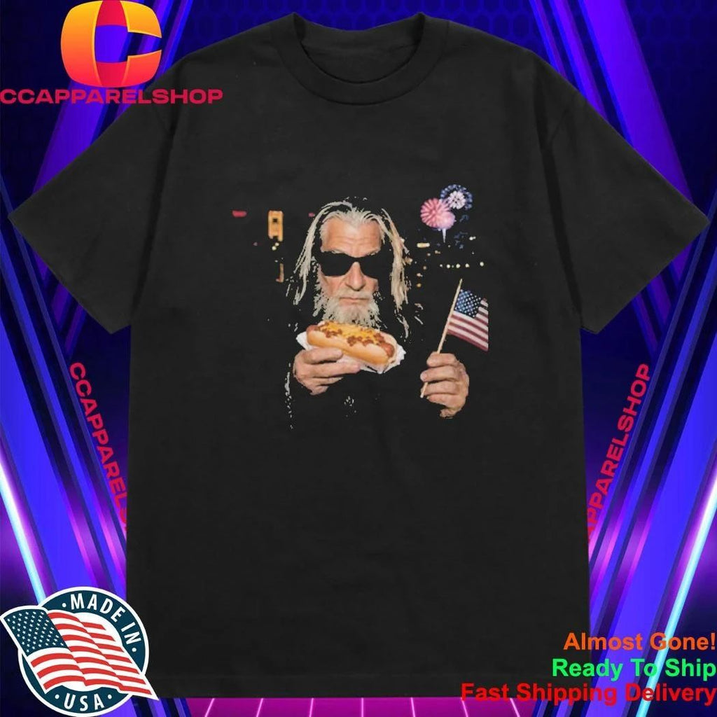 Gandalf Wizard Hot Dog 4th Of July Shirt