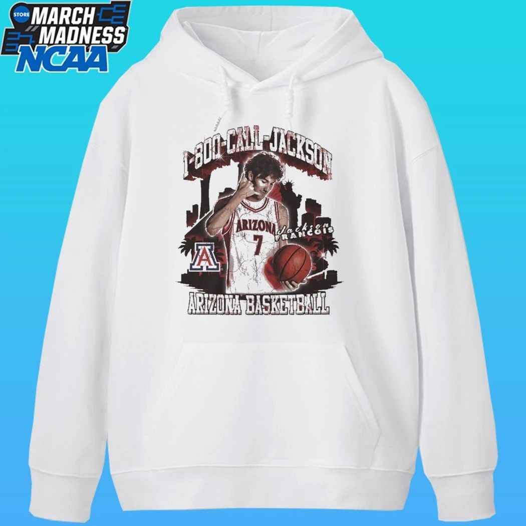 Arizona Wildcats Men’s Basketball Jackson Francois 1 800 Call Jackson Shirt