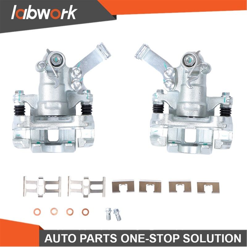 Labwork Rear LH & RH Disc Brake Calipers w/Bracket for Suzuki SX4 07-13 2.0L 2x