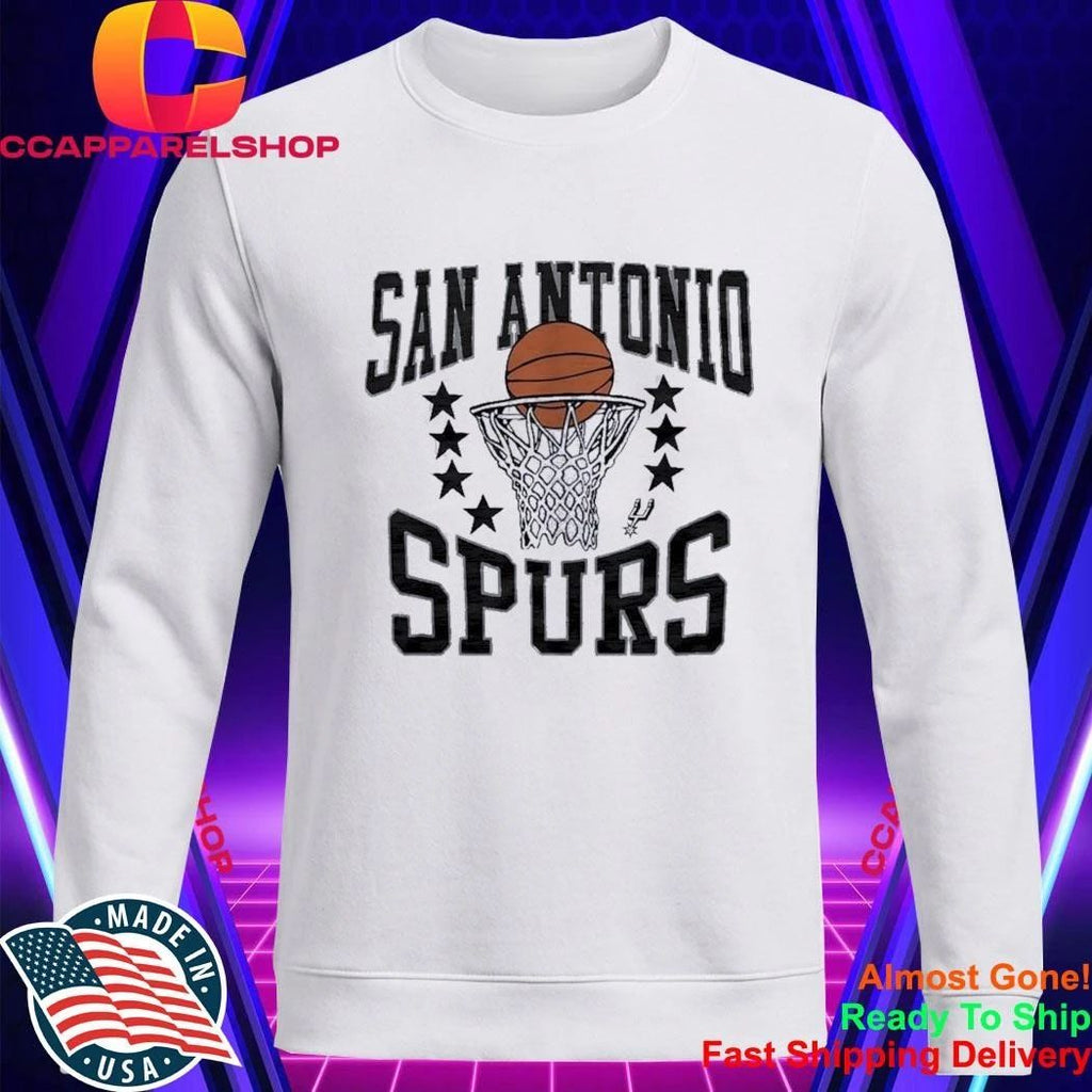 San Antonio Spurs Basketball and Hoop Logo National Basketball Association Shirt