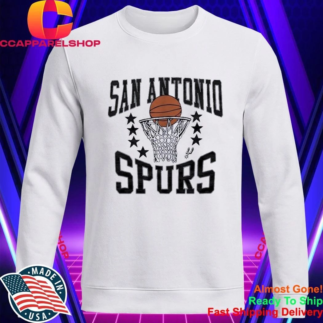 San Antonio Spurs Basketball and Hoop Logo National Basketball Association Shirt