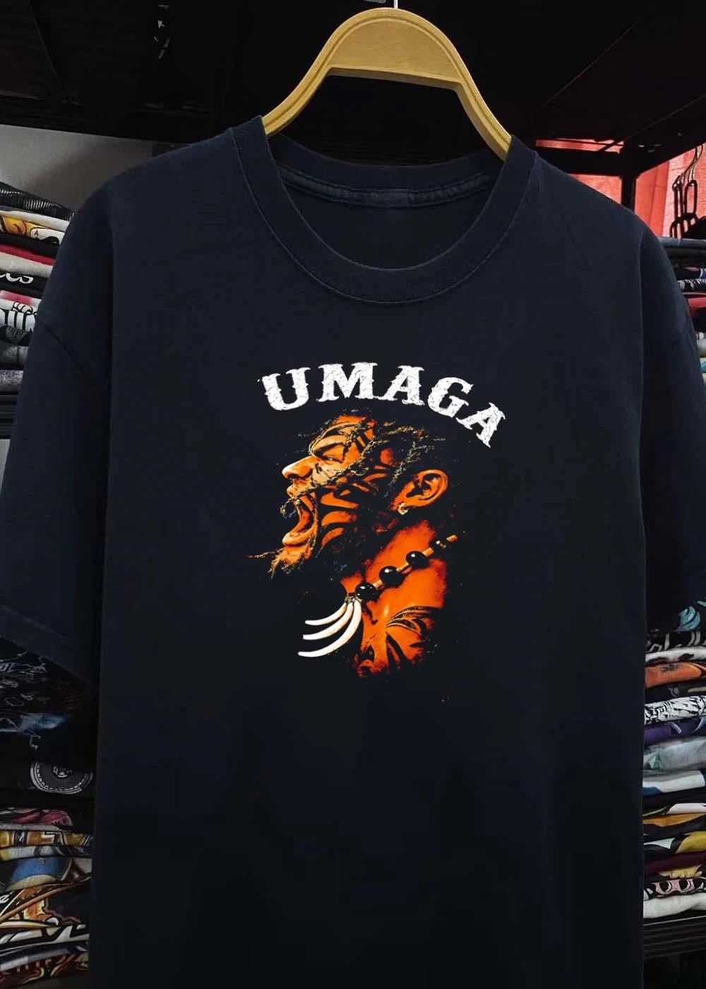 Wrestling Legend Umaga Roaring Face Tribal Tattoo Necklace Umaga shirt