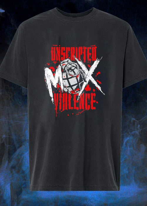 AEW Unscripted Violence Grenade Logo T-Shirt