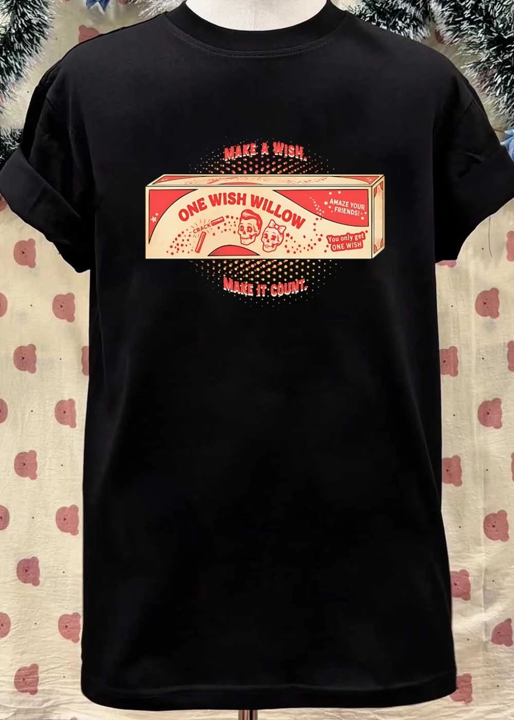 One Wish Willow skull crack fortune shirt
