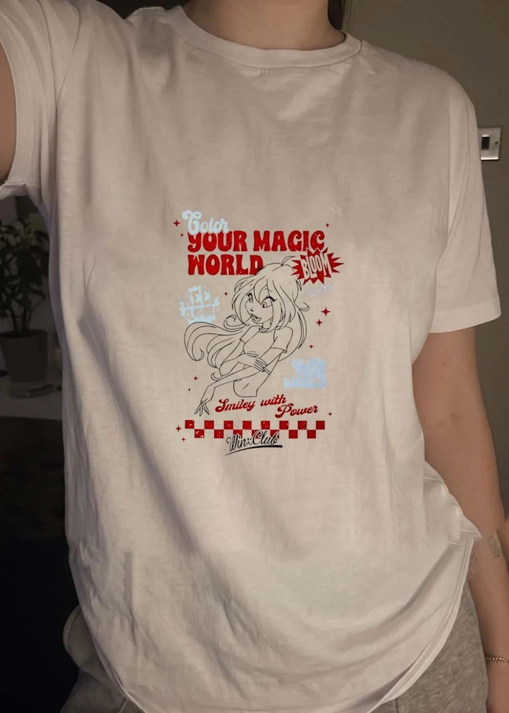 Winx Club Bloom Coloring Page Keep Glowing Color Your Magic World Glow Power shirt