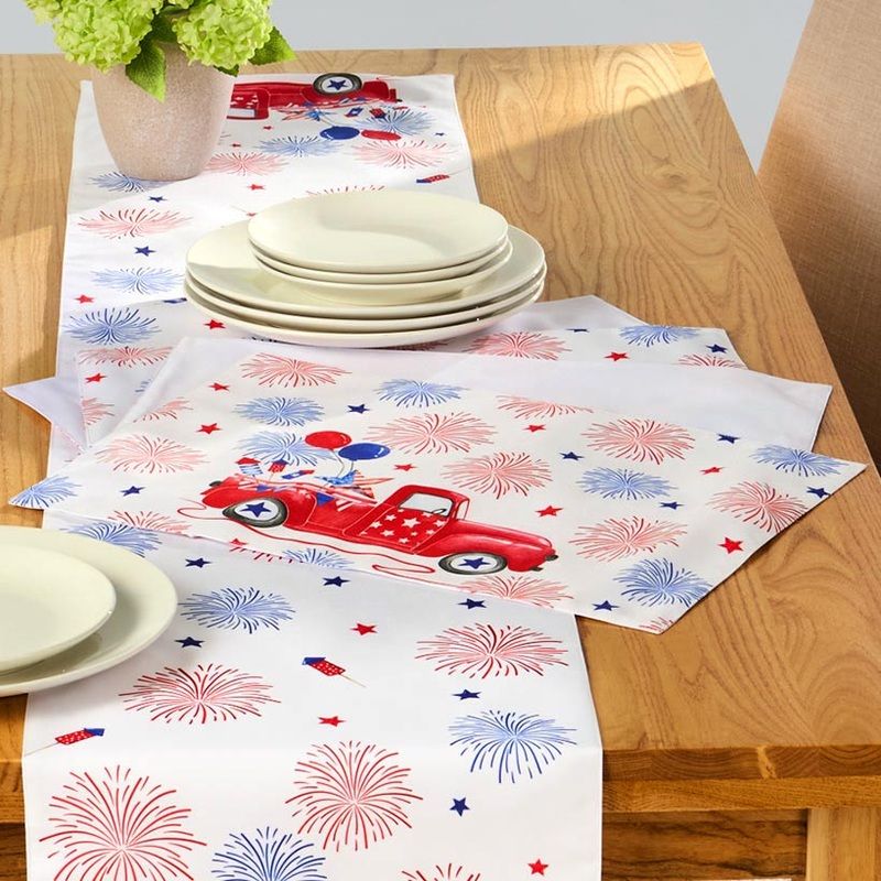 Americana Red Truck Placemats, Set of 4