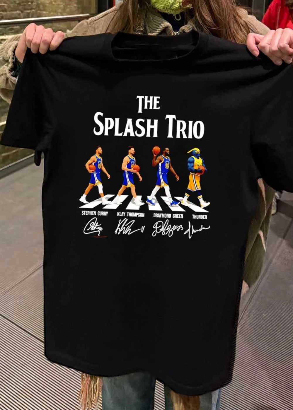 The Splash Trio Stephen Curry Klay Thompson Draymond Green Thunder Shirt