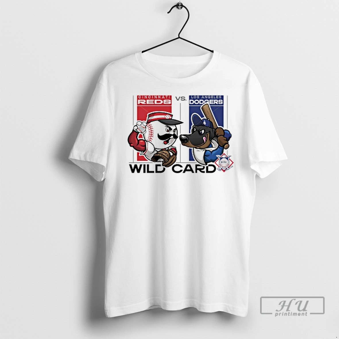 Officials Cincinnati Reds Vs Los Angeles Dodgers 2025 Nl Wild Card Mascot T Shirts