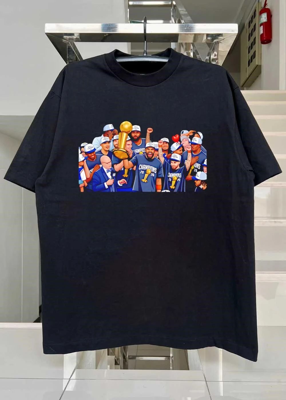 Champions 2026 NBA Finals Basketball Team Victory Celebration T-Shirt