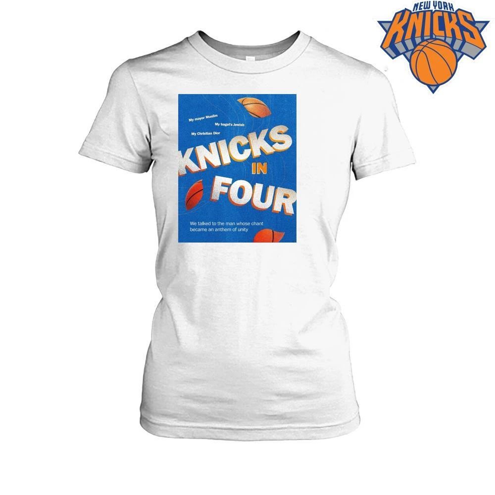 Knicks In Four Anthem Of Unity Basketball Fan Graphic NBA Finals 2026 Shirt